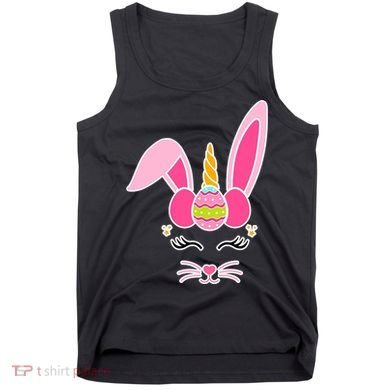 Hipster Bunnycorn Easter Bunny Unicorn Tank Top
