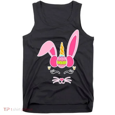 Hipster Bunnycorn Easter Bunny Unicorn Tank Top