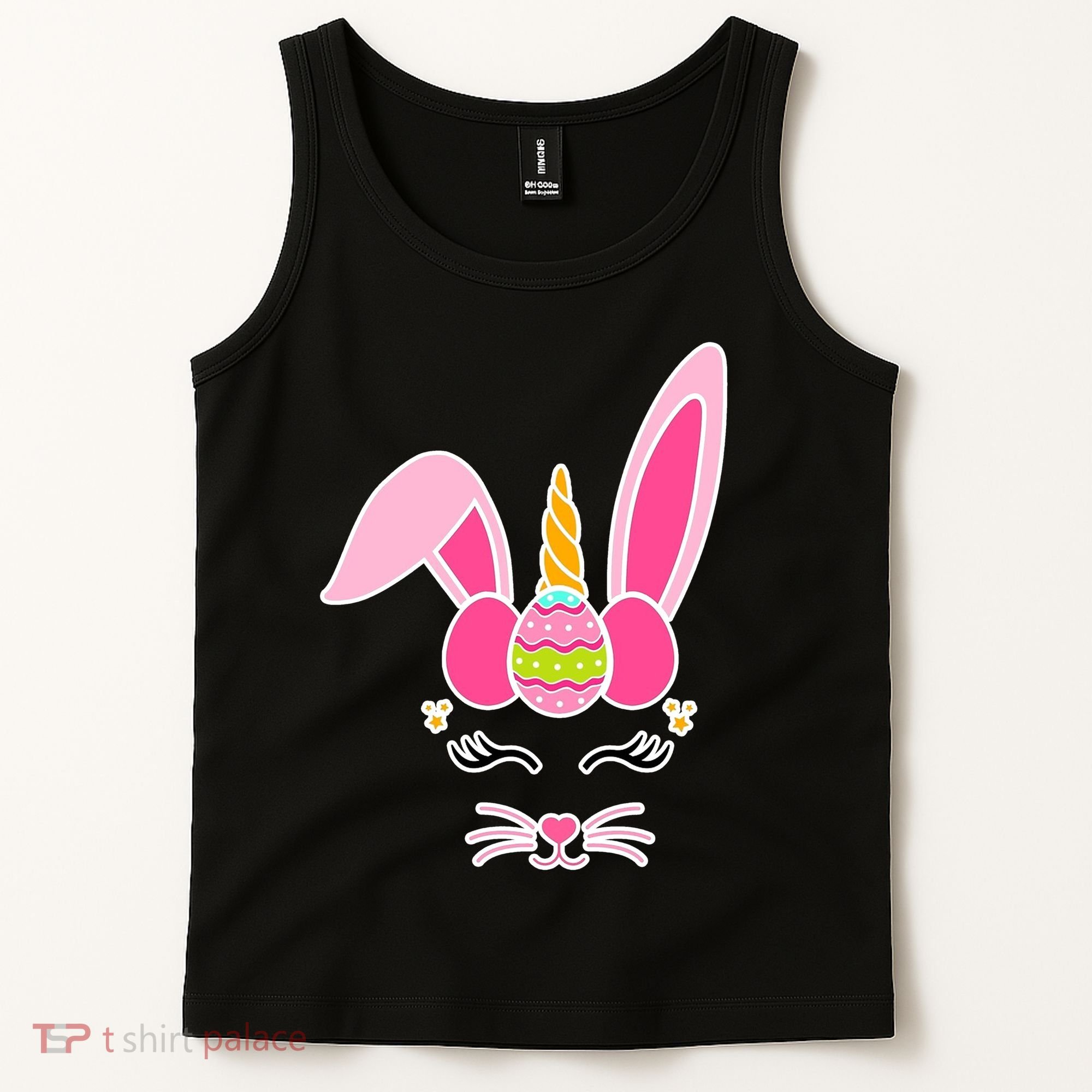 Hipster Bunnycorn Easter Bunny Unicorn Tank Top