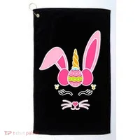 Hipster Bunnycorn Easter Bunny Unicorn Golf Towel thumb 0