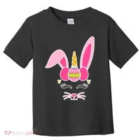 Hipster Bunnycorn Easter Bunny Unicorn Toddler T-Shirt thumb 0