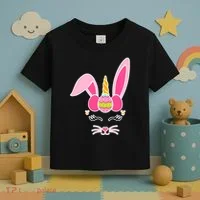 Hipster Bunnycorn Easter Bunny Unicorn Toddler T-Shirt thumb 3