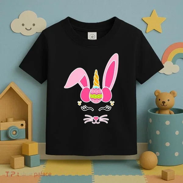 Hipster Bunnycorn Easter Bunny Unicorn Toddler T-Shirt