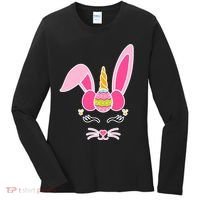 Hipster Bunnycorn Easter Bunny Unicorn Women's Long Sleeve Shirt thumb 0