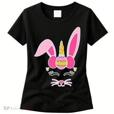Hipster Bunnycorn Easter Bunny Unicorn Women's T-Shirt