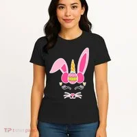 Hipster Bunnycorn Easter Bunny Unicorn Women's T-Shirt thumb 4