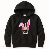 Hipster Bunnycorn Easter Bunny Unicorn Kids Hoodie thumb 0
