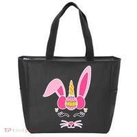 Hipster Bunnycorn Easter Bunny Unicorn Tote Bag thumb 0