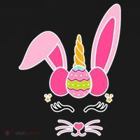 Hipster Bunnycorn Easter Bunny Unicorn Tote Bag thumb 4