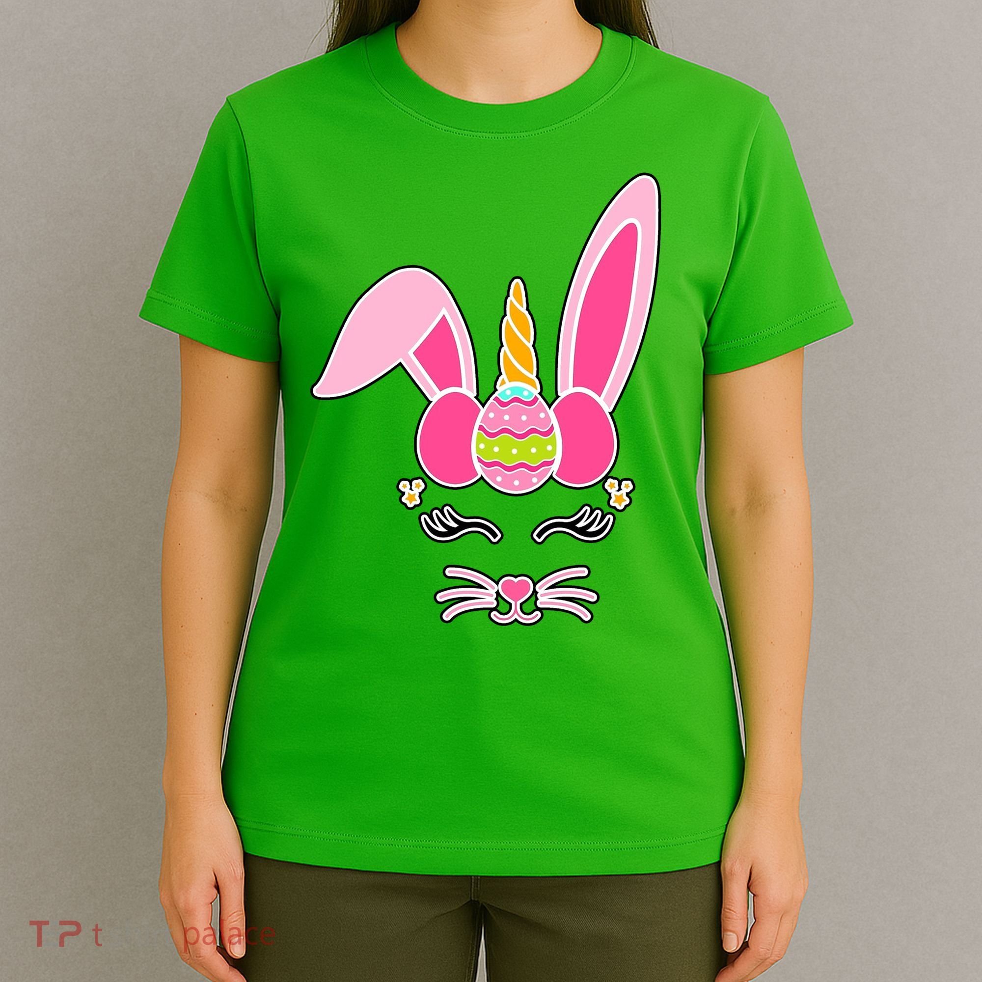 Hipster Bunnycorn Easter Bunny Unicorn T-Shirt