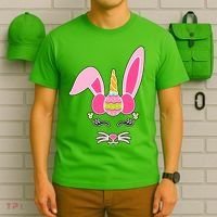 Hipster Bunnycorn Easter Bunny Unicorn T-Shirt thumb 6