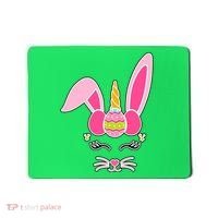 Hipster Bunnycorn Easter Bunny Unicorn Mousepad thumb 0