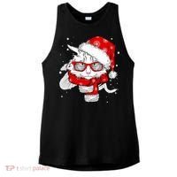 Hipster Christmas Cat Ladies PosiCharge Tri-Blend Wicking Tank thumb 0