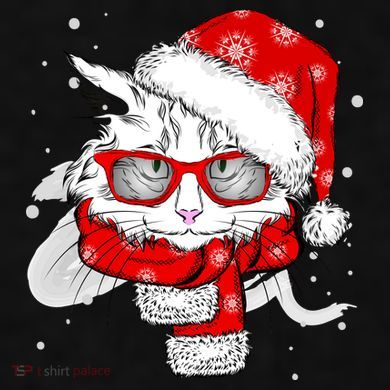 Hipster Christmas Cat Ladies PosiCharge Tri-Blend Wicking Tank