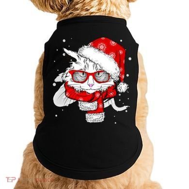 Hipster Christmas Cat Doggie Tank