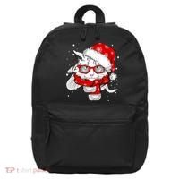 Hipster Christmas Cat 16 in Basic Backpack thumb 0
