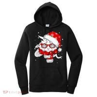 Hipster Christmas Cat Women's Hoodie thumb 0