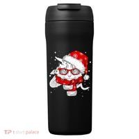 Hipster Christmas Cat 24oz Duet Stainless Steel Tumbler thumb 0