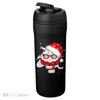 Hipster Christmas Cat 24oz Duet Stainless Steel Tumbler thumb 3