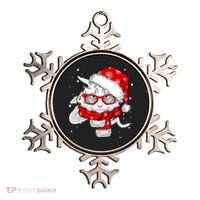 Hipster Christmas Cat Ornament thumb 0
