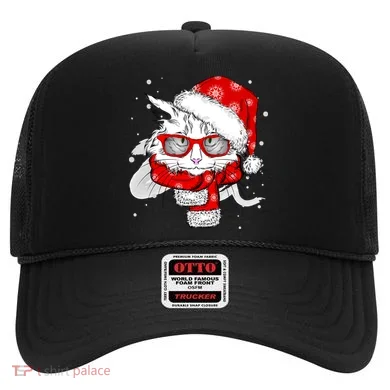Hipster Christmas Cat Hat