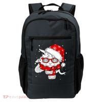 Hipster Christmas Cat Backpack thumb 0