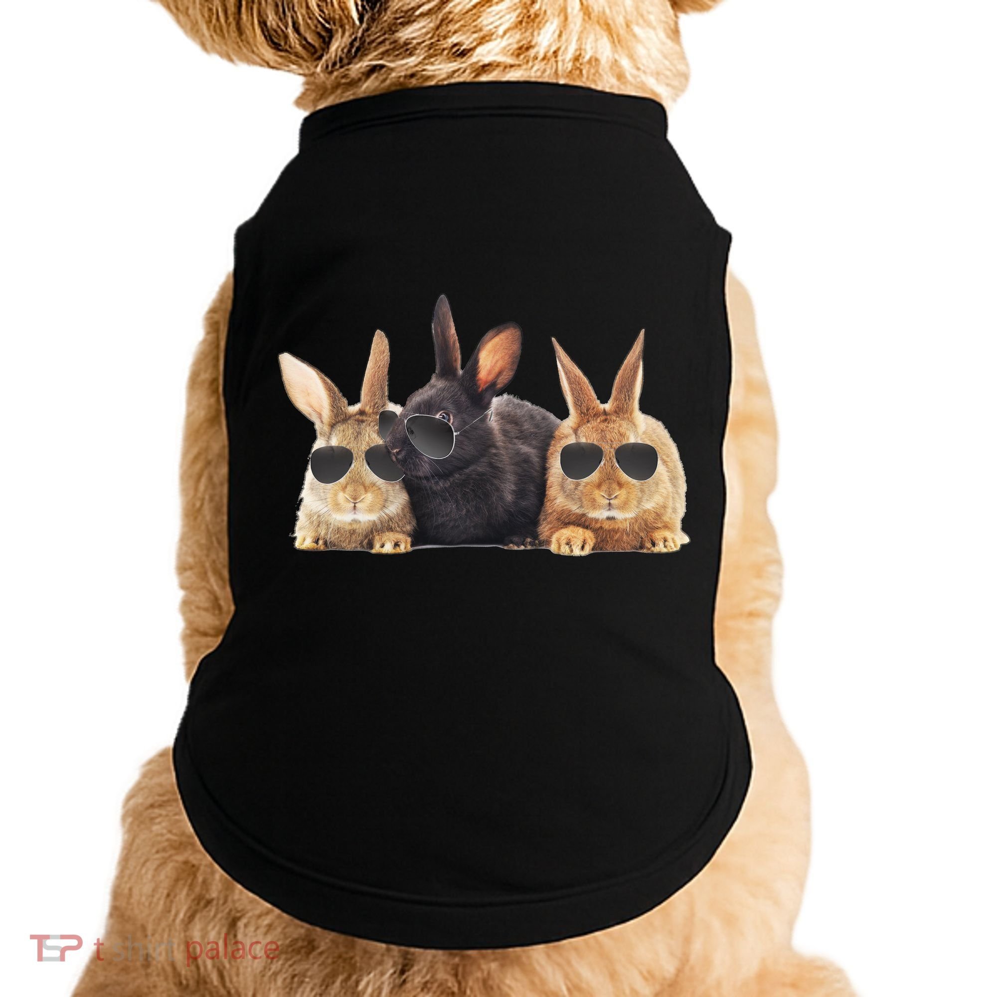 Hipster Cool Rabbit Doggie Tank