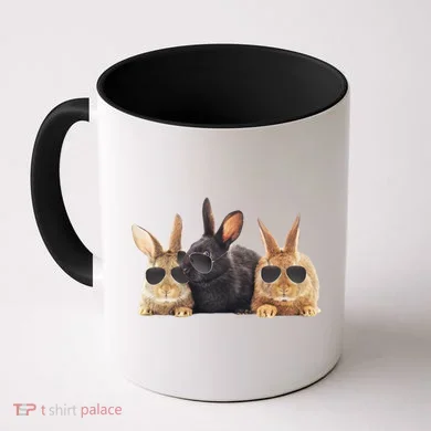 Hipster Cool Rabbit Coffee Mug