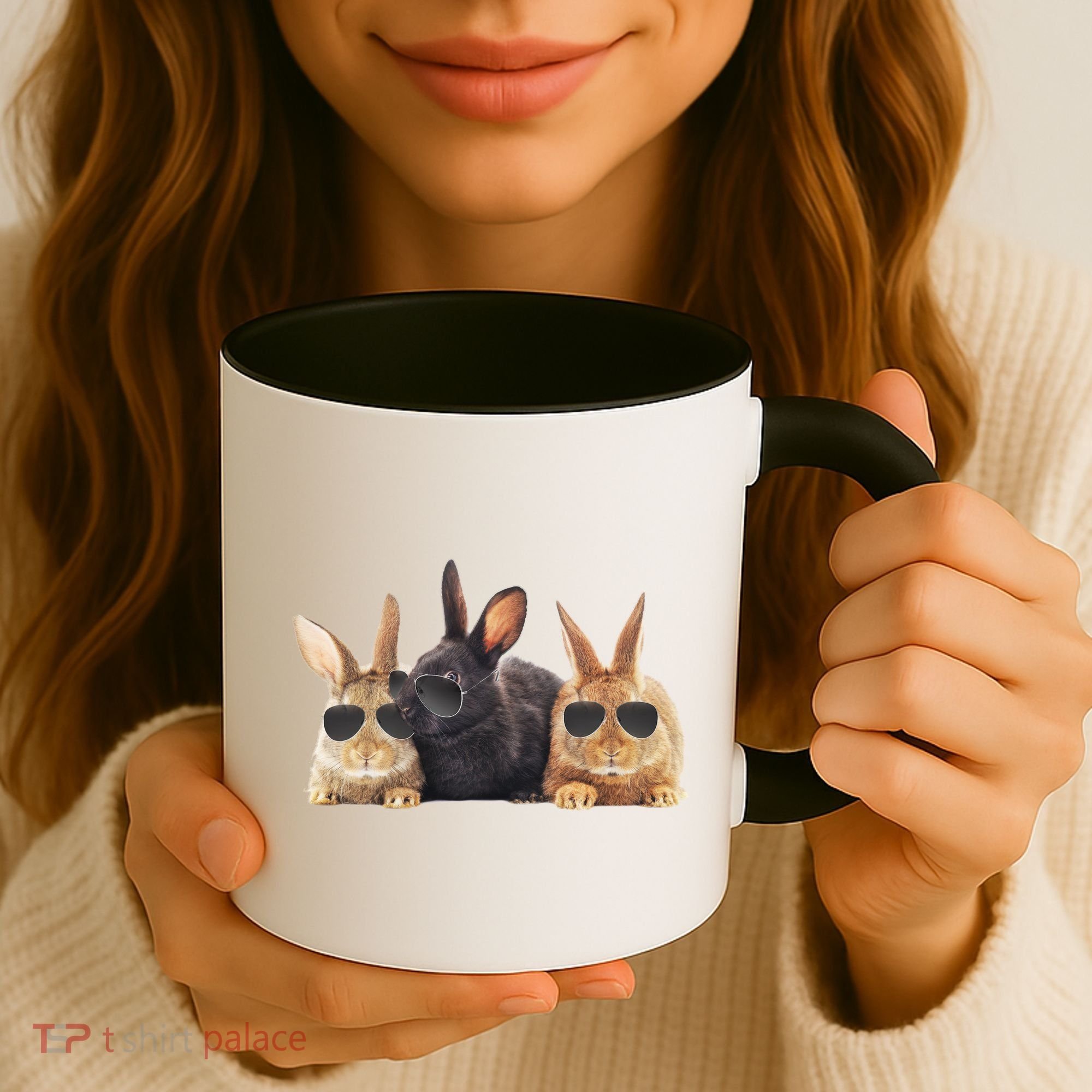 Hipster Cool Rabbit Coffee Mug