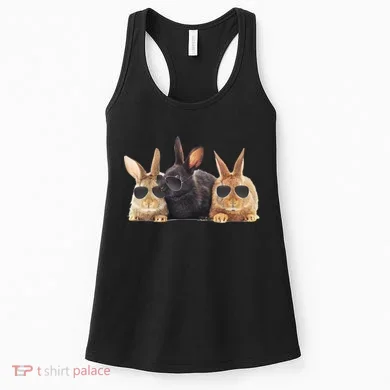 Hipster Cool Rabbit Women's Tank Top