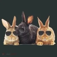 Hipster Cool Rabbit Long Sleeve Shirt thumb 2