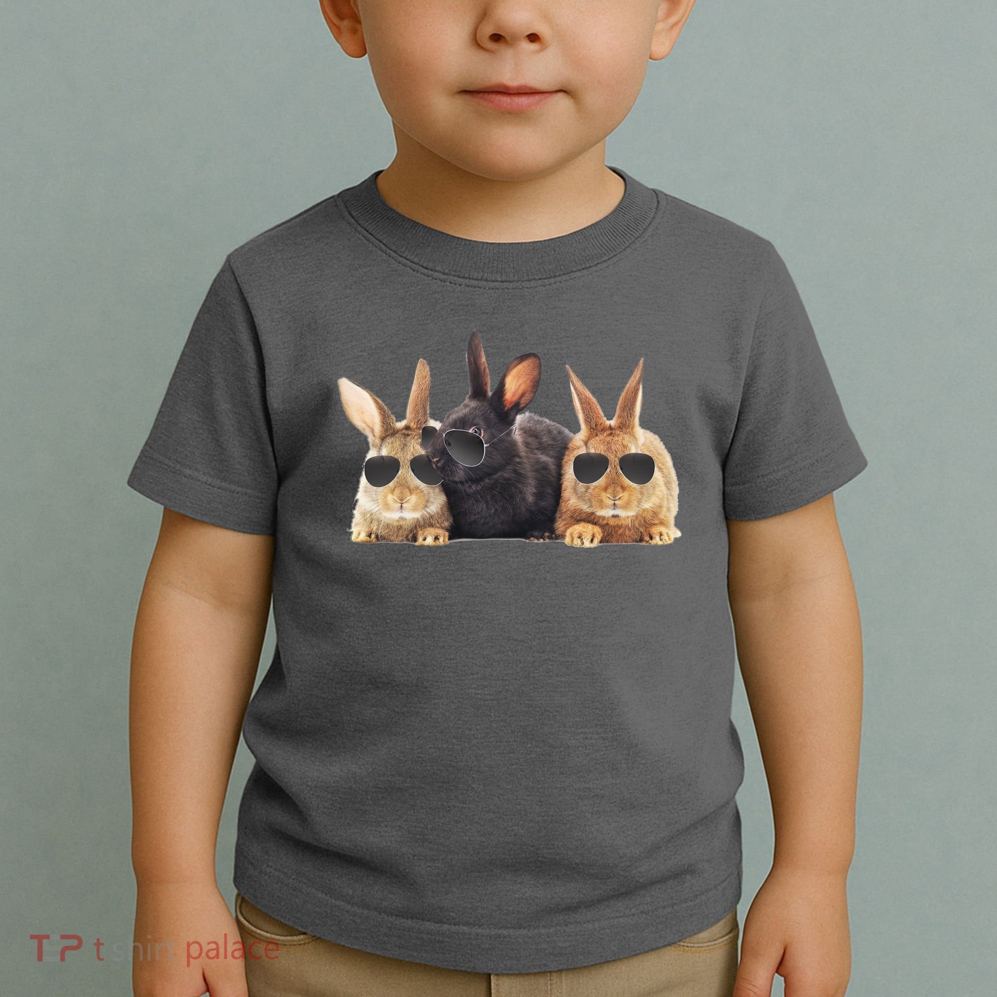 Hipster Cool Rabbit Toddler T-Shirt