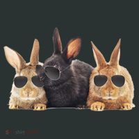 Hipster Cool Rabbit Kids Sweatshirt thumb 2