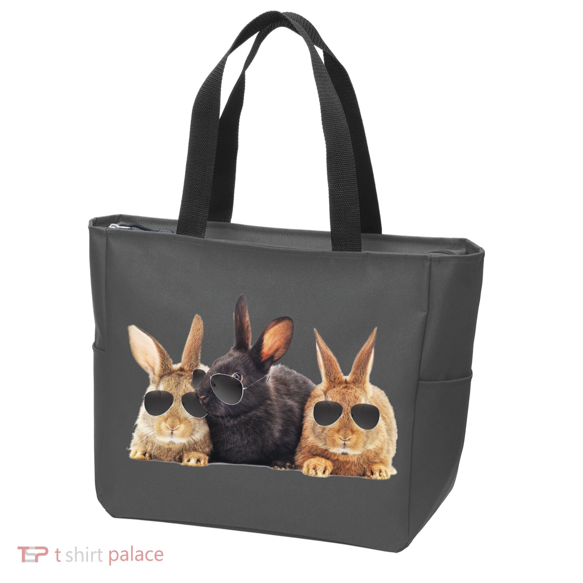 Hipster Cool Rabbit Tote Bag