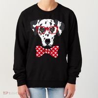Hipster Dog Dalmatian Women's Sweatshirt thumb 0