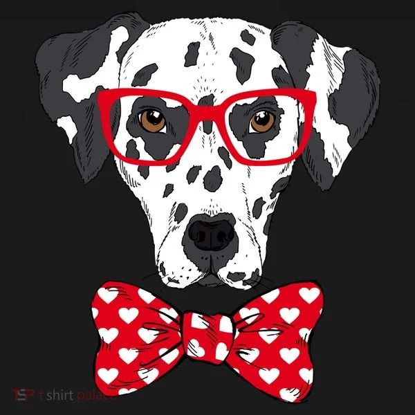 Hipster Dog Dalmatian Bucket Hat
