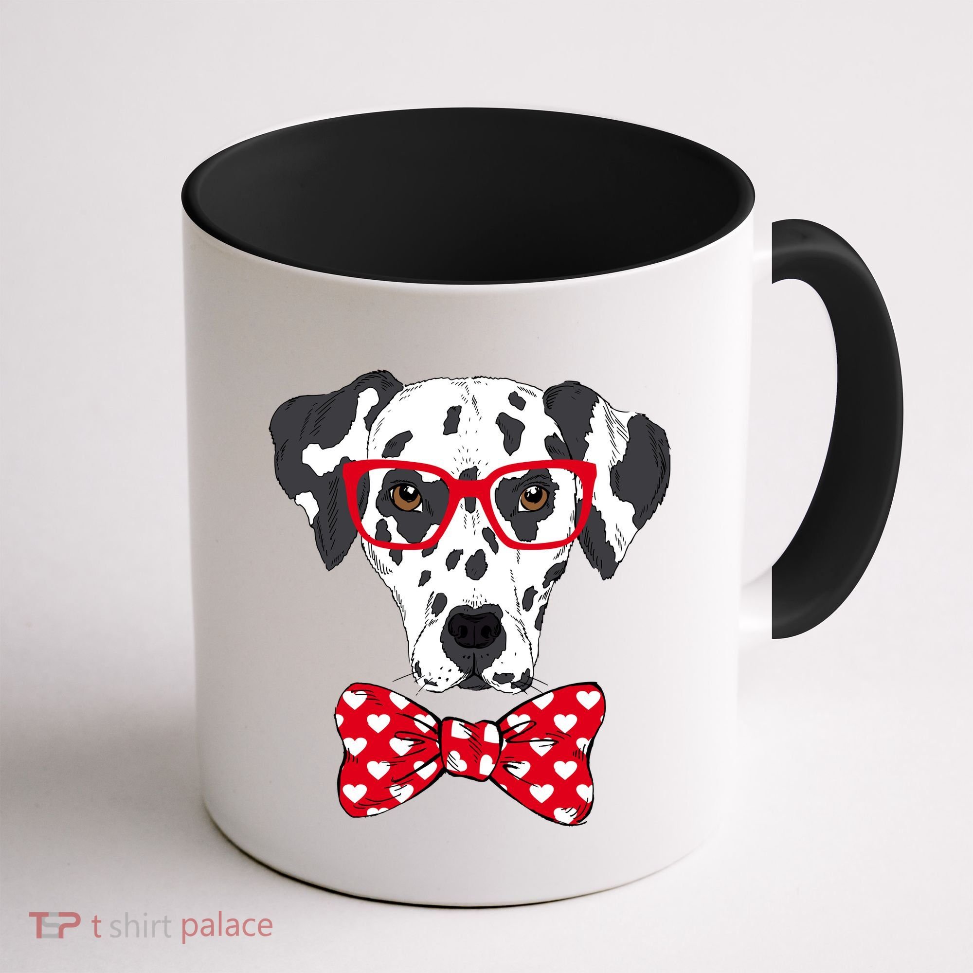 Hipster Dog Dalmatian Coffee Mug