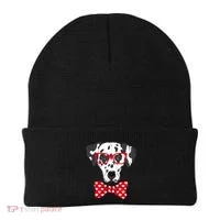 Hipster Dog Dalmatian Beanie thumb 0