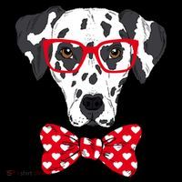 Hipster Dog Dalmatian Pajama Set thumb 2