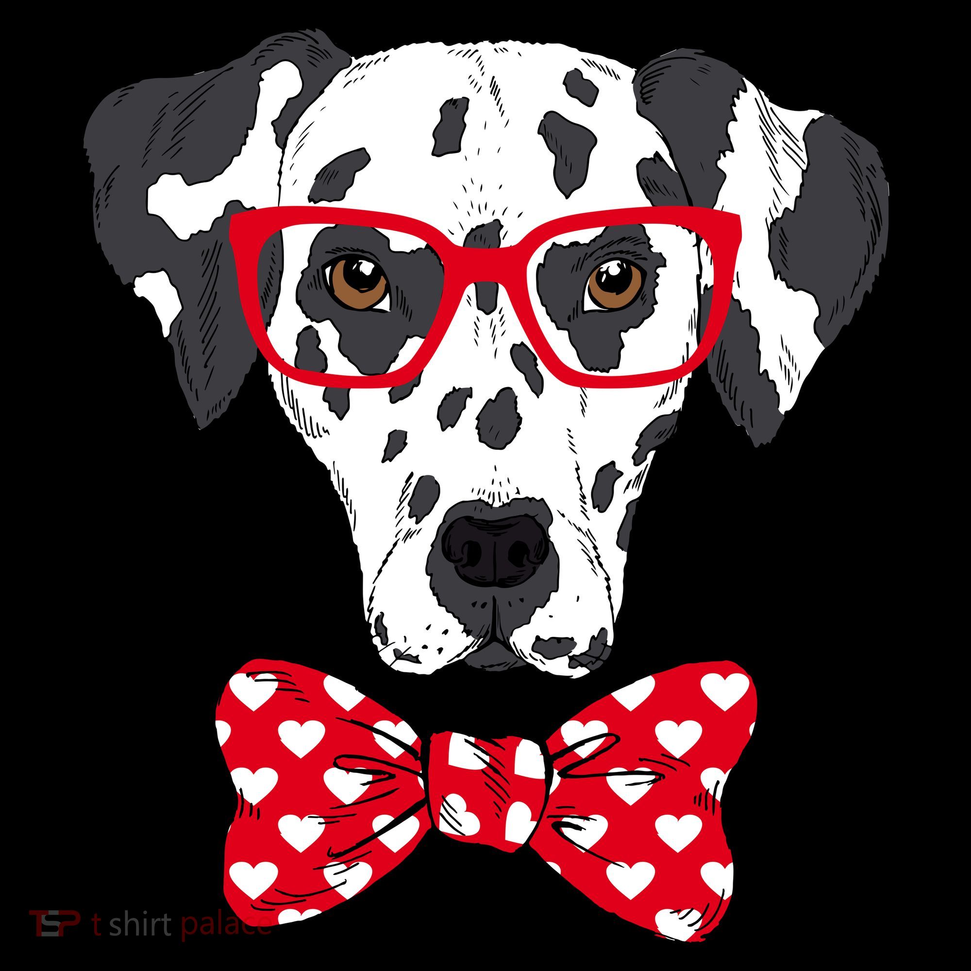 Hipster Dog Dalmatian Pajama Set