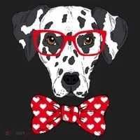 Hipster Dog Dalmatian Hat thumb 2