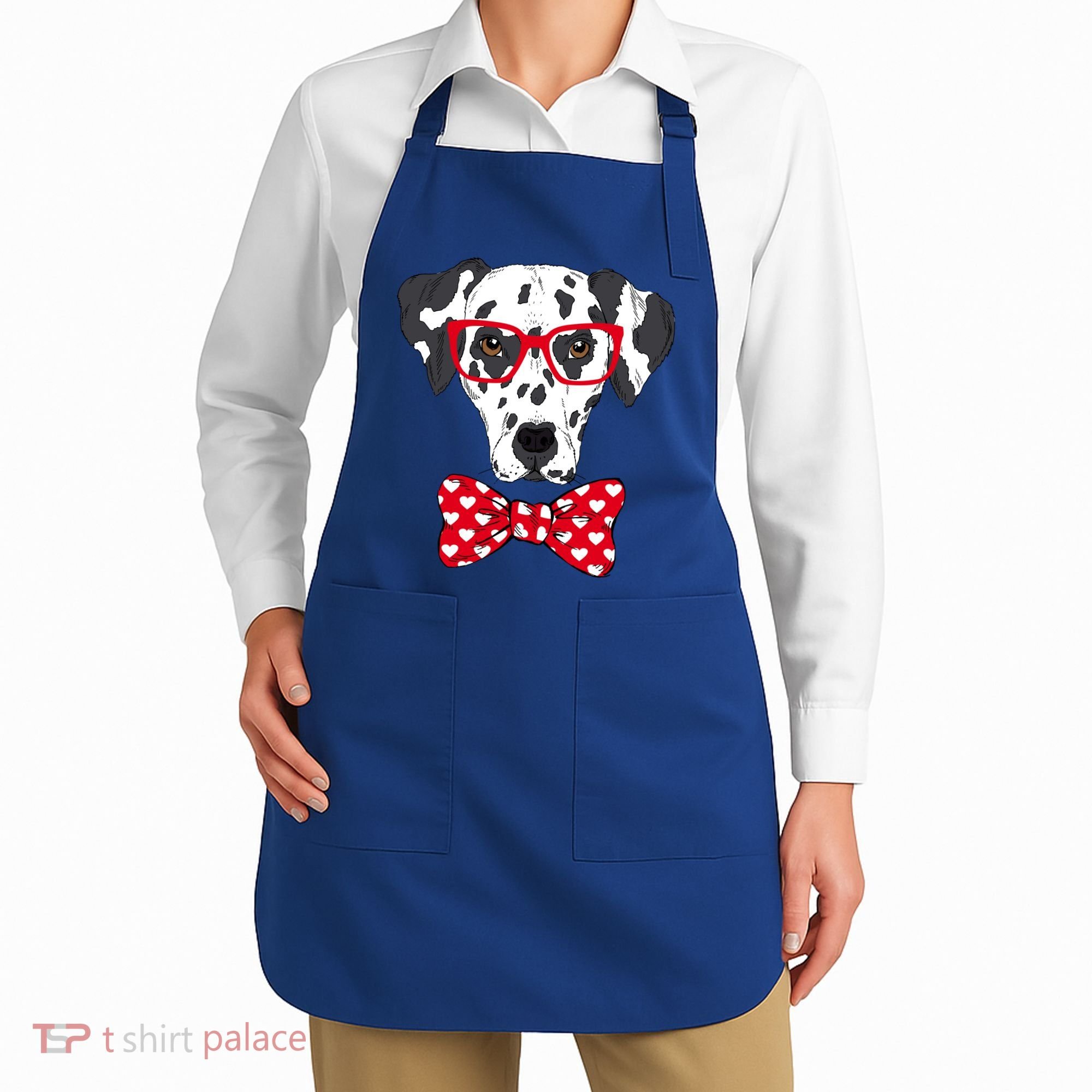 Hipster Dog Dalmatian Apron