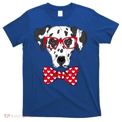 Hipster Dog Dalmatian T-Shirt