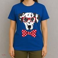 Hipster Dog Dalmatian T-Shirt thumb 4