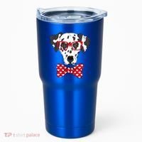 Hipster Dog Dalmatian Tumbler thumb 0
