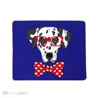 Hipster Dog Dalmatian Mousepad thumb 0