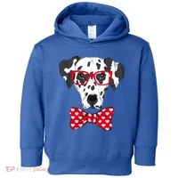 Hipster Dog Dalmatian Toddler Hoodie thumb 0