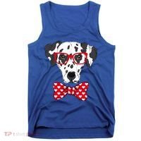 Hipster Dog Dalmatian Tank Top thumb 0