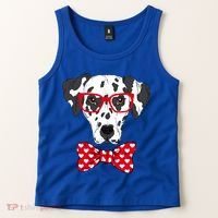 Hipster Dog Dalmatian Tank Top thumb 2