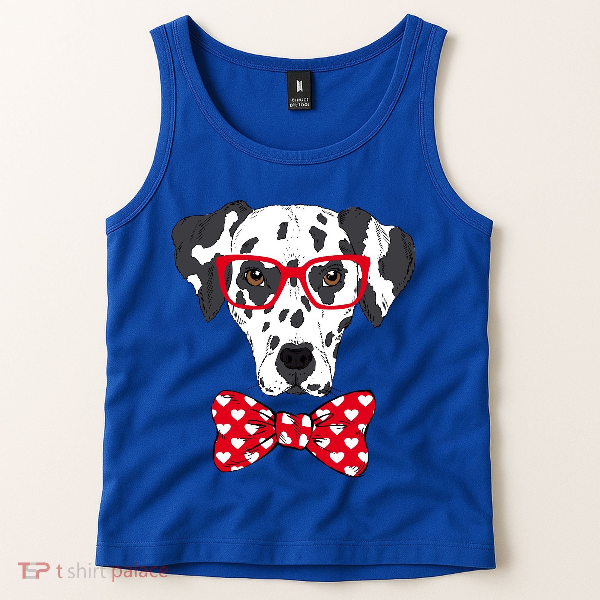 Hipster Dog Dalmatian Tank Top